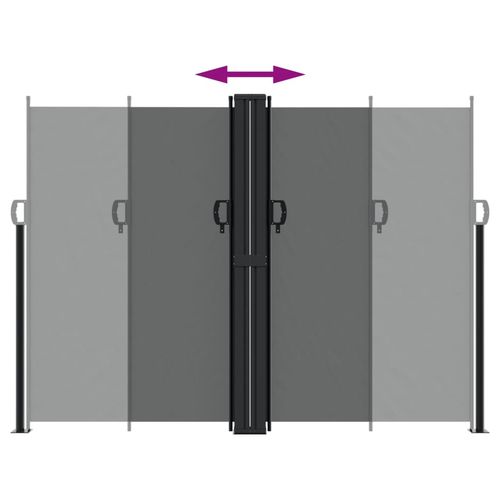 Zwijana markiza boczna na taras, antracytowa, 180 x 600 cm na Arena.pl