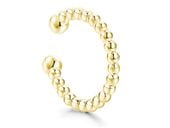 Delikatna pozłacana srebrna nausznica kulki kuleczki balls kolczyk na małżowinę ear cuff srebro 925 Z1876EG