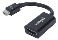 KABEL ADAPTER MANHATTAN MINI DISPLAYPORT NA HDMI M/F 15CM 1080P151528