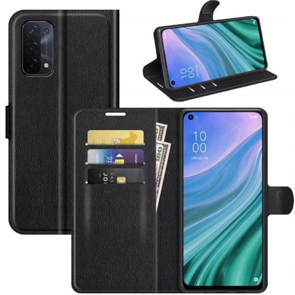 Litchi Oppo A54/A74/A93 5G Czarny zdjęcie 1