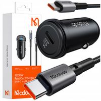 mcdodo szybka ładowarka samochodowa do telefonu usb-c led + kabel
