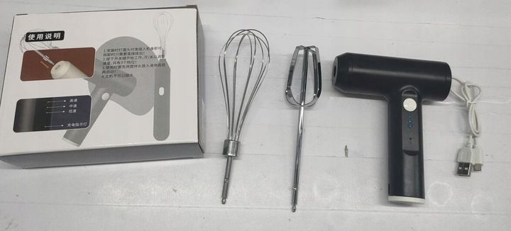 Bezprzewodowy ręczny mikser USB, 3 biegów tryb Elektryczna trzepaczka Turbo zdjęcie 6
