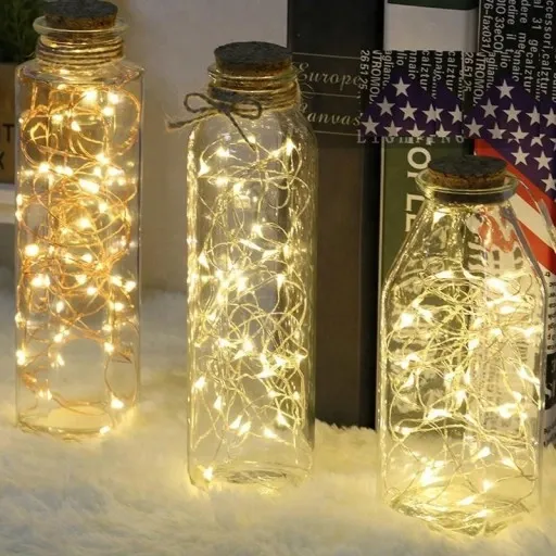 GIRLANDA LAMPKI SOLARNE DRUCIK 200LED - 20m OGRÓD zdjęcie 7