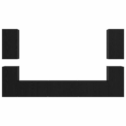 Zestaw szafek RTV 7 pcs Czarny dąb 60 x 30 x 30 cm na Arena.pl