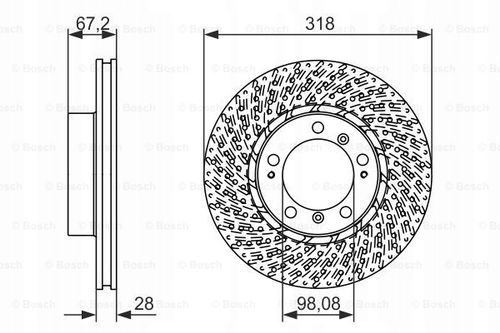TARCZA HAM PRZOD LE 318X28 V BOSCH na Arena.pl