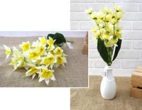 bukiet  2szt żonkil drobne kwiatki wys. 45 cm, 5 łodyg (kwiat 6 x 1