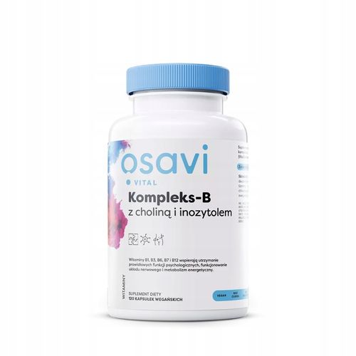 Osavi Wit B - Kompleks z Choliną i Inozytolem B1 B2 B3 B5 B6 B7 B9 B12 120k na Arena.pl