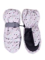 Rękawiczki narciarskie dziewczęce jednopalczaste tęcze 16 YOCLUB