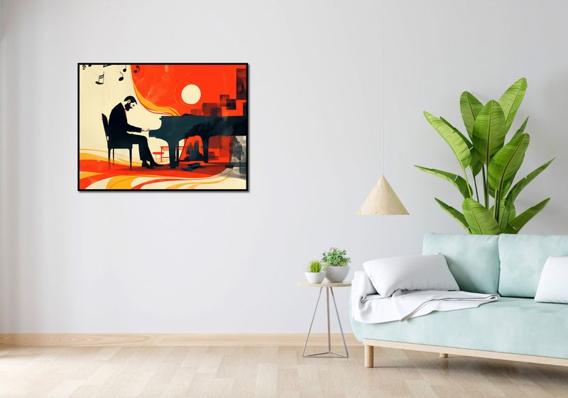 Plakat 100x75cm Pianista zdjęcie 4