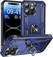 ETUI PANCERNE AFARER NA TELEFON IPHONE 15 PRO NIEBIESKIE Z UCHWYTEM