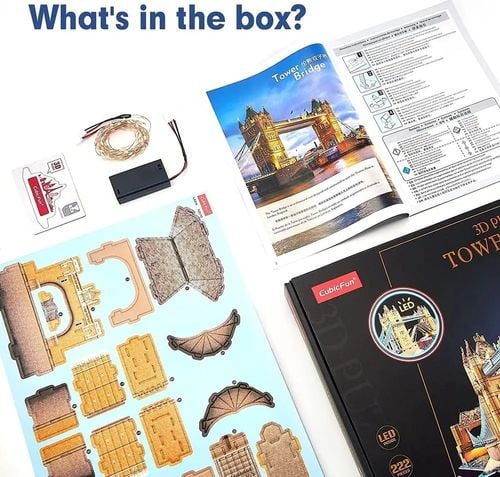 Cubic Fun Puzzle 3D Tower Bridge Led 5317 na Arena.pl