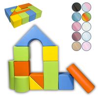 Zestaw 11 piankowych klocków dla dzieci, kolorowy „Zamek” do zabawy