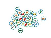 Konfetti papierowe Samochodziki, 36 szt.