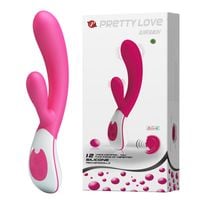 Wibrator Silikonowy Ze Stymulatorem Łechtaczki, Sterowanie Głosowe - Pretty Love Uriah
