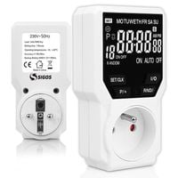 Programator czasowy gniazdkowy LCD z uziemieniem włącznik wyłącznik timer
