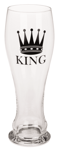 KING & QUEEN - Kieliszek do Wina i Kufel do Piwa - Zestaw dla Pary na Arena.pl