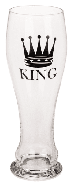 KING & QUEEN - Kieliszek do Wina i Kufel do Piwa - Zestaw dla Pary zdjęcie 3