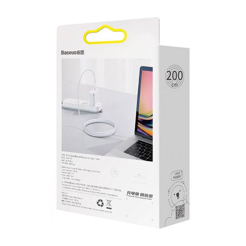 kabel usb-c do usb-c baseus superior series, 100w, 2m (biały) na Arena.pl