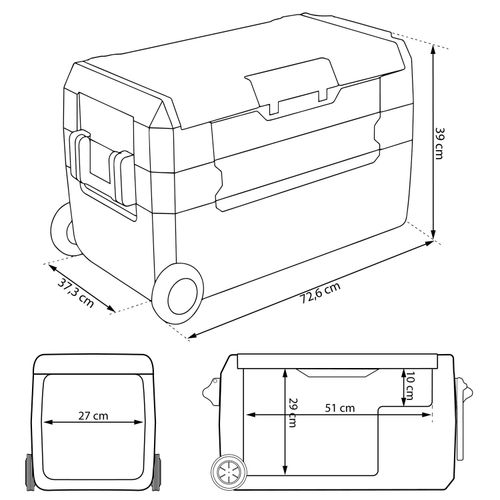 Lodówka kompresorowa turystyczna Icemax 400 Berdsen 32 litry - czarna na Arena.pl
