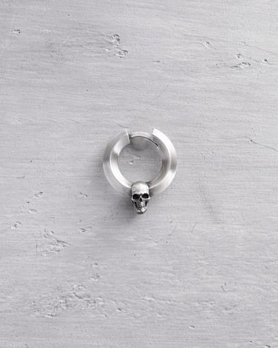 Srebrny kolczyk-kółko CALVARIA na Arena.pl