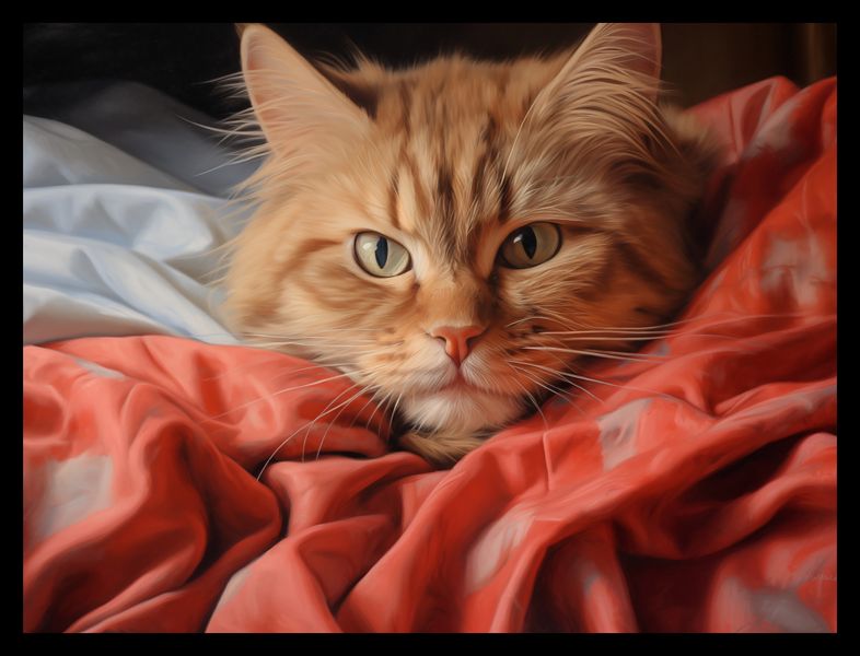 Plakat 40x30cm Mruczący Spokój zdjęcie 2