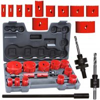 OTWORNICE BI-METAL 17 SZT WALIZKA PLASTIKOWA MAR-POL M22576