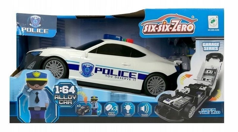 Policja Pojazd Auto policyjne światło, dźwięk + pojazdy+ figurka 147737 zdjęcie 5