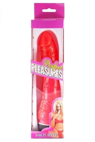 Naturalny Czerwony Wibrator Żelowy 13001 zdjęcie 2