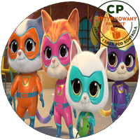 Opłatek na tort - SuperKoty - SuperKitties