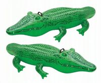 DUŻY MATERAC DMUCHANY DO PŁYWANIA KROKODYL INTEX 168x86 cm XXL