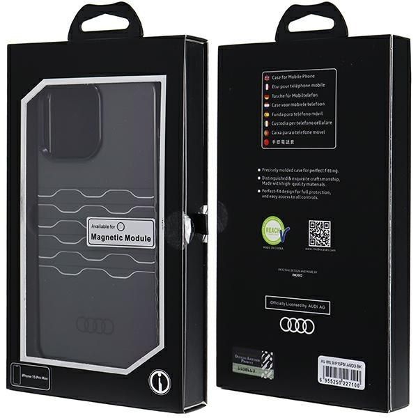 Audi IML MagSafe Case iPhone 15 Pro Max 6.7" czarny/black hardcase zdjęcie 7