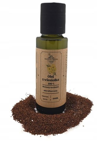 Olej z Wiesiołka 100% Tłoczony na Zimno PRODUCENT 100ml Miodowe Ogrody na Arena.pl