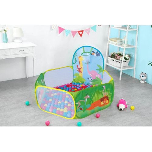 SUCHY BASEN NAMIOT 50 PIŁECZEK STABILNY STELAŻ DLA DZIECI na Arena.pl