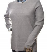 Stylowy damski sweter z błyszczącą nitką L / XL