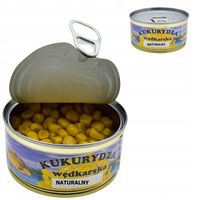 Kukurydza wędkarska w puszce przynęta zanęta 125 g aromat NATURALNY