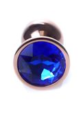 Plug-Jewellery Red Gold Plug- Dark Blue
