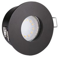 SH-12 BK MR16 czarny oprawa hermetyczna okrągła ip65