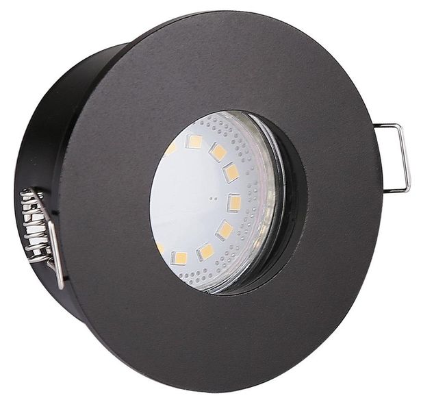 SH-12 BK MR16 czarny oprawa hermetyczna okrągła ip65 zdjęcie 1