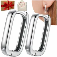 KOLCZYKI SREBRNE GEOMETRYCZNE ELIPSA ANGIELSKIE WISZĄCE SREBRO 925 + GRAWER