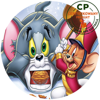 Opłatek na tort Tom i Jerry