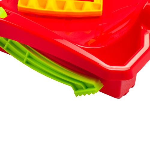 PLASTIKOWE SANKI ŚLIZGI Z HAMULCEM HORNET CZERWONY na Arena.pl