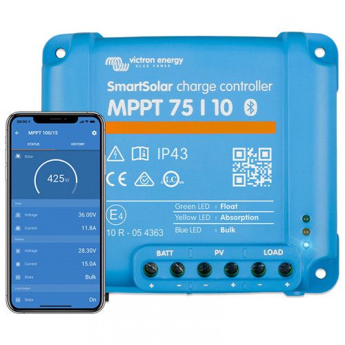 REGULATOR ŁADOWANIA SMART 75V/10A BLUETOOTH VICTRON ENERGY zdjęcie 1
