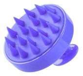 Masażer do skóry głowy na sucho i mokro, myjka, szczotka silikonowa fiolet