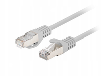 Patchcord KAT.6 Ftp 1M Szary Fluke Passed Lanberg