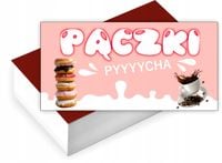 Wizytówki firmowe reklamowe 100szt duży wybór wzorów PĄCZKI PĄCZKARNIA