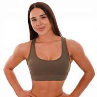 BIUSTONOSZ SPORTOWY FITNESS PANEL OLIVE GymBeam L