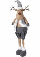 Pluszowy szary renifer figurka 70 cm