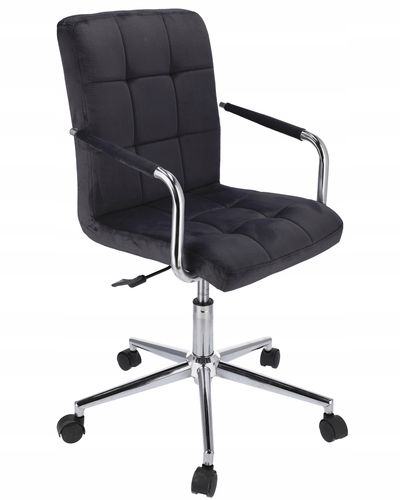 krzesło quatro welur czarne na Arena.pl