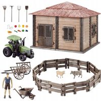 DUŻY ZESTAW FARMA DOMEK DIY