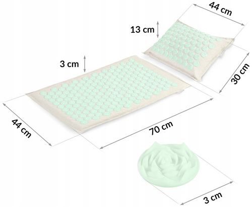 MATA DO AKUPRESURY Z KOLCAMI + PODUSZKA + TORBA na Arena.pl